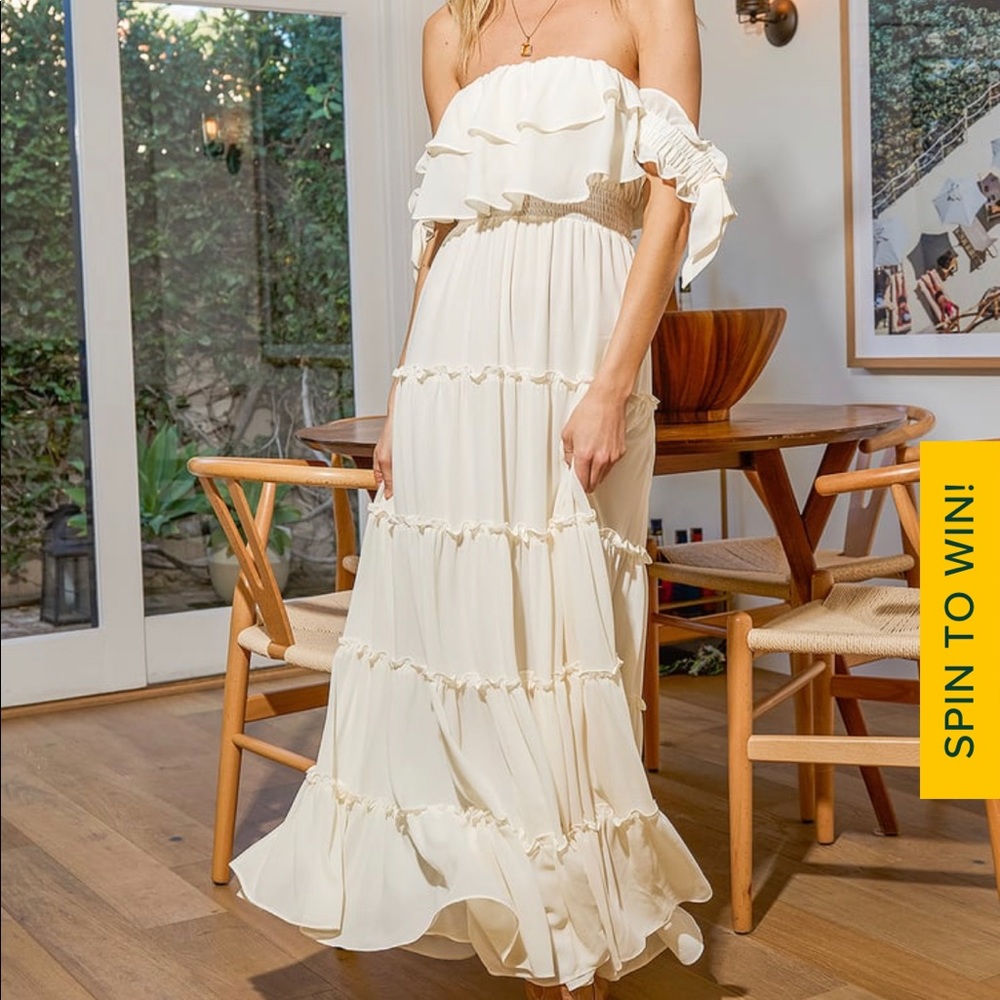 Lulus Ruffle Maxi Dress